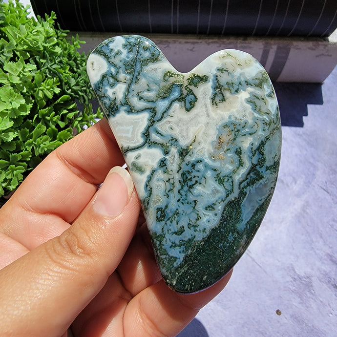 Moss Agate Gua Sha