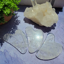 Load image into Gallery viewer, Clear Quartz Gua Sha