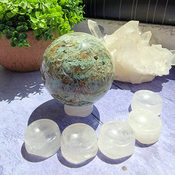 Clear Quartz Sphere Stands