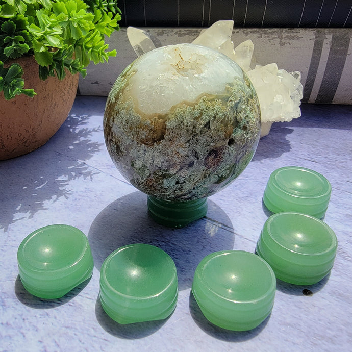 Green Aventurine Sphere Stands