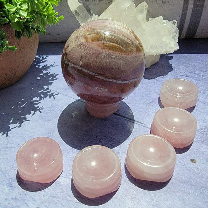 Rose Quartz Sphere Stands