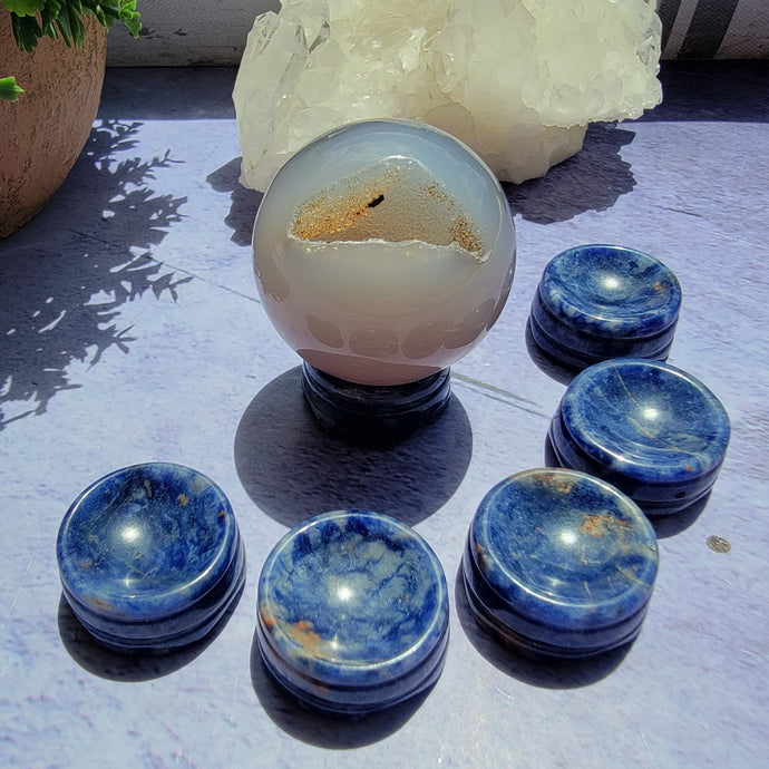 Sodalite Sphere Stands