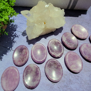 Lepidolite Worry Stones