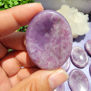 Lepidolite Worry Stones