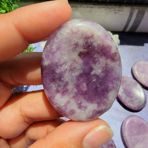 Lepidolite Worry Stones