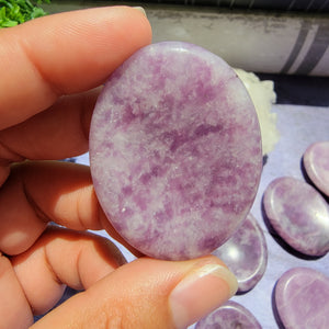 Lepidolite Worry Stones