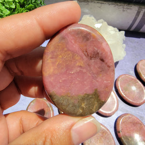 Rhodonite Worry Stones