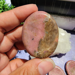 Rhodonite Worry Stones