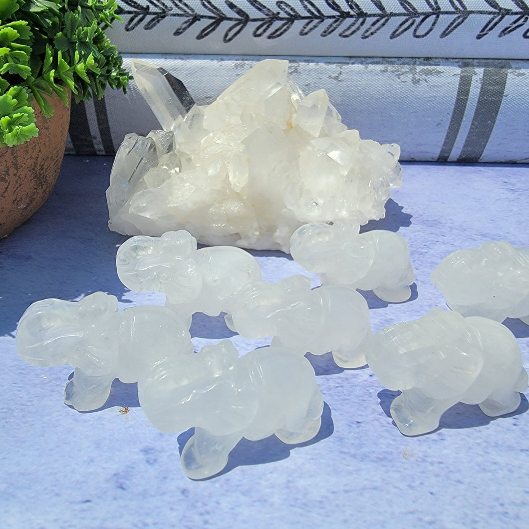 Clear Quartz Elephant