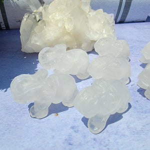 Clear Quartz Elephant