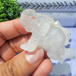 Clear Quartz Elephant