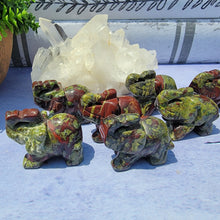 Load image into Gallery viewer, Dragon Blood Jasper Elephant