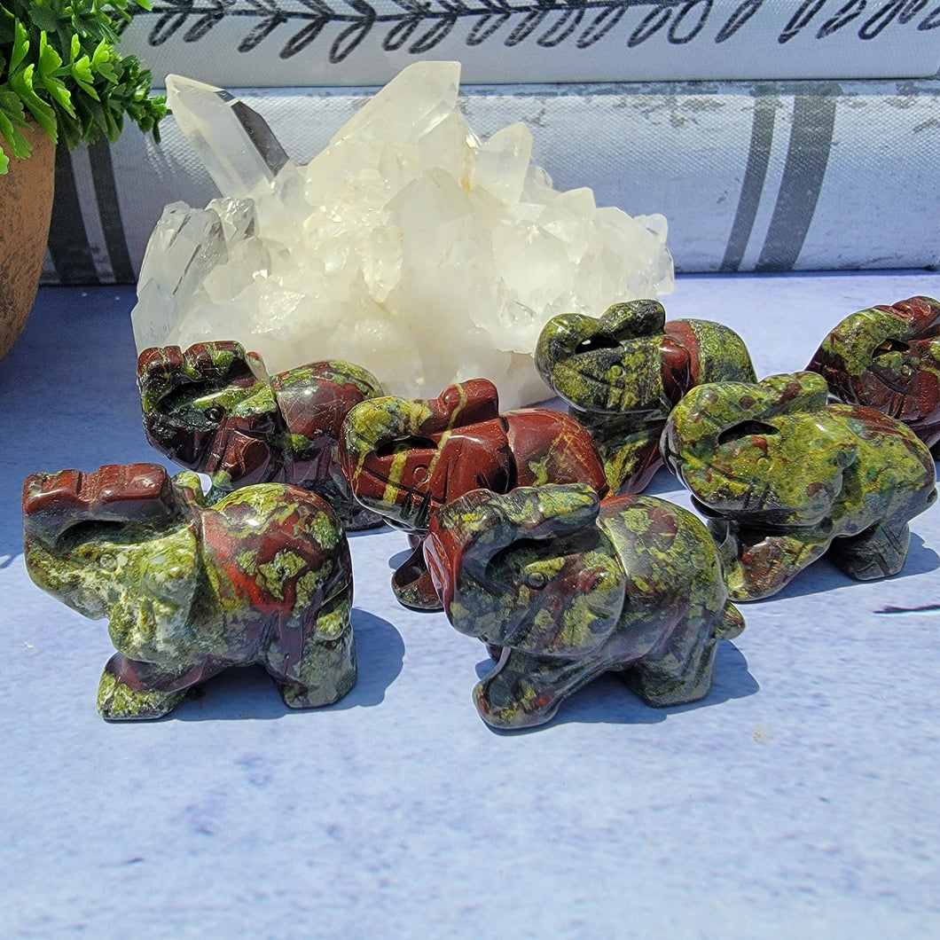 Dragon Blood Jasper Elephant