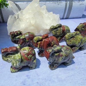 Dragon Blood Jasper Elephant