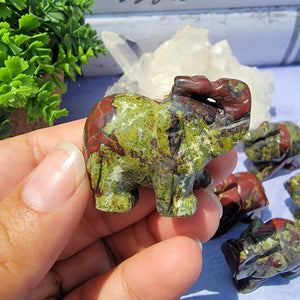 Dragon Blood Jasper Elephant