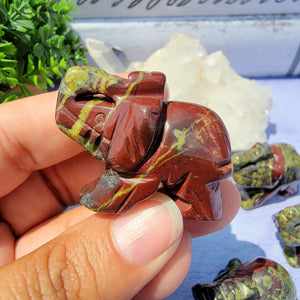 Dragon Blood Jasper Elephant