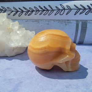 Orange Calcite Skull "B"