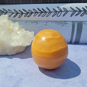 Orange Calcite Skull "B"