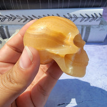 Load image into Gallery viewer, Orange Calcite Skull &quot;B&quot;