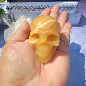 Orange Calcite Skull "B"