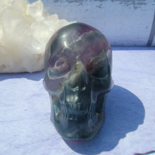 Load image into Gallery viewer, Rainbow Fluorite Skull &quot;G&quot;