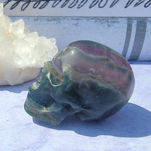 Rainbow Fluorite Skull "G"