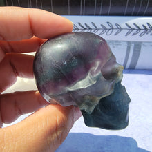 Load image into Gallery viewer, Rainbow Fluorite Skull &quot;G&quot;