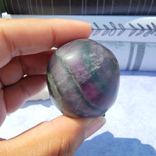 Load image into Gallery viewer, Rainbow Fluorite Skull &quot;G&quot;