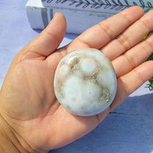 Load image into Gallery viewer, 8th Vein Ocean Jasper Palm Stone &quot;K&quot;