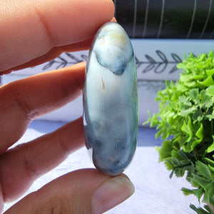 8th Vein Ocean Jasper Palm Stone "Y"