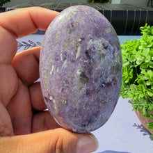 Load image into Gallery viewer, Lepidolite Palm Stone &quot;D&quot;