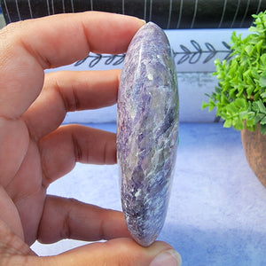 Lepidolite Palm Stone "I"