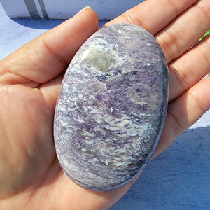 Lepidolite Palm Stone "I"