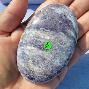 Lepidolite Palm Stone "I"