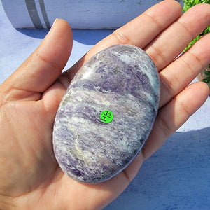 Lepidolite Palm Stone "I"