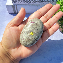 Load image into Gallery viewer, Ruby in Albite Palm Stone &quot;A&quot;