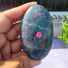 Load image into Gallery viewer, Ruby in Kyanite Palm Stone &quot;I&quot;