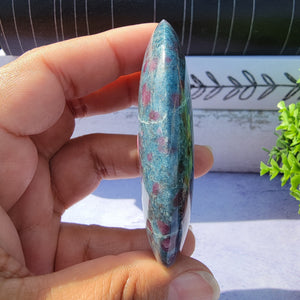 Ruby in Kyanite Palm Stone "I"