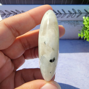 Rainbow Moonstone Palm Stone "P"