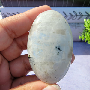 Rainbow Moonstone Palm Stone "P"