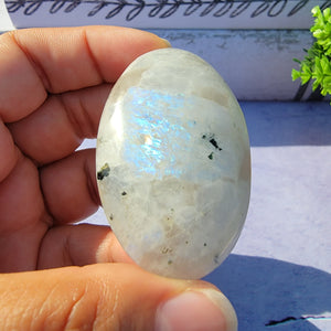 Rainbow Moonstone Palm Stone "P"