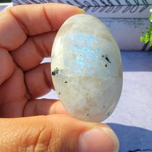 Load image into Gallery viewer, Rainbow Moonstone Palm Stone &quot;P&quot;