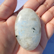 Load image into Gallery viewer, Rainbow Moonstone Palm Stone &quot;P&quot;