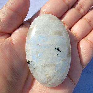 Rainbow Moonstone Palm Stone "P"