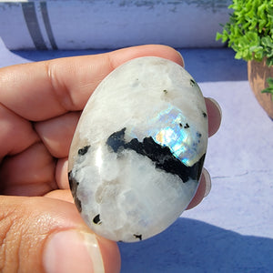 Rainbow Moonstone Palm Stone "B"