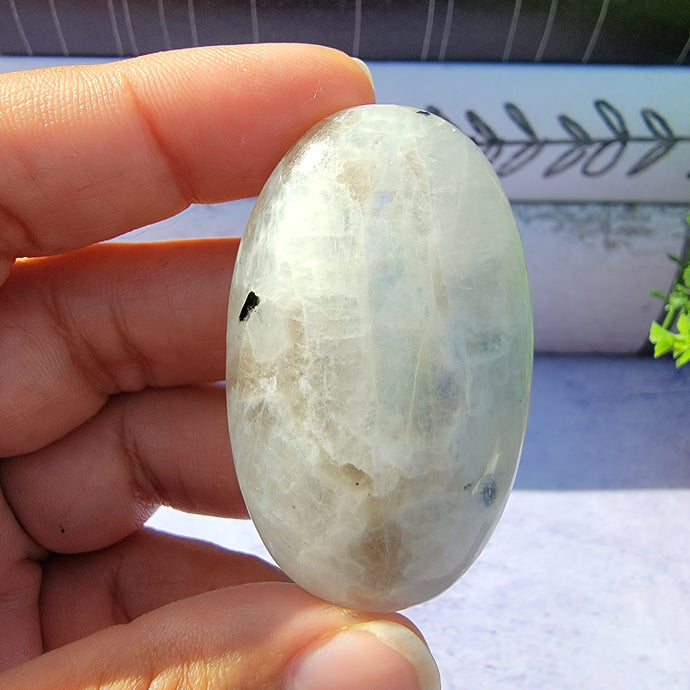 Rainbow Moonstone Palm Stone 