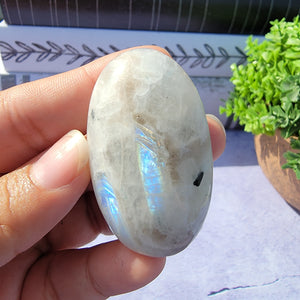 Rainbow Moonstone Palm Stone "E"