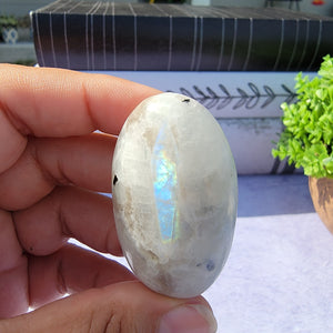 Rainbow Moonstone Palm Stone "E"