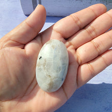 Load image into Gallery viewer, Rainbow Moonstone Palm Stone &quot;E&quot;