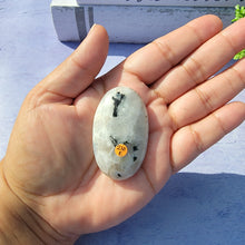 Load image into Gallery viewer, Rainbow Moonstone Palm Stone &quot;E&quot;